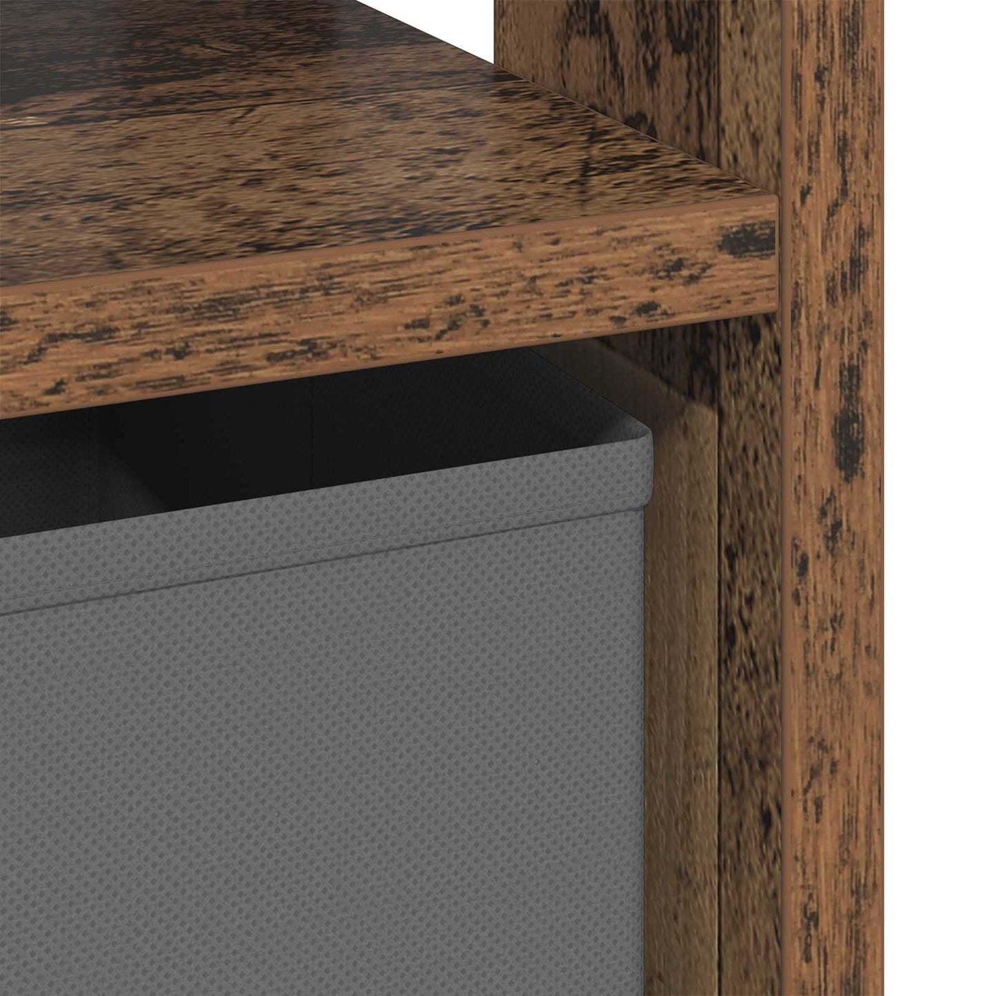 Bedside Table 2 pcs Old Wood 41 x 40 x 45 cm Engineered Wood