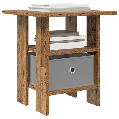 Bedside Table 2 pcs Old Wood 41 x 40 x 45 cm Engineered Wood