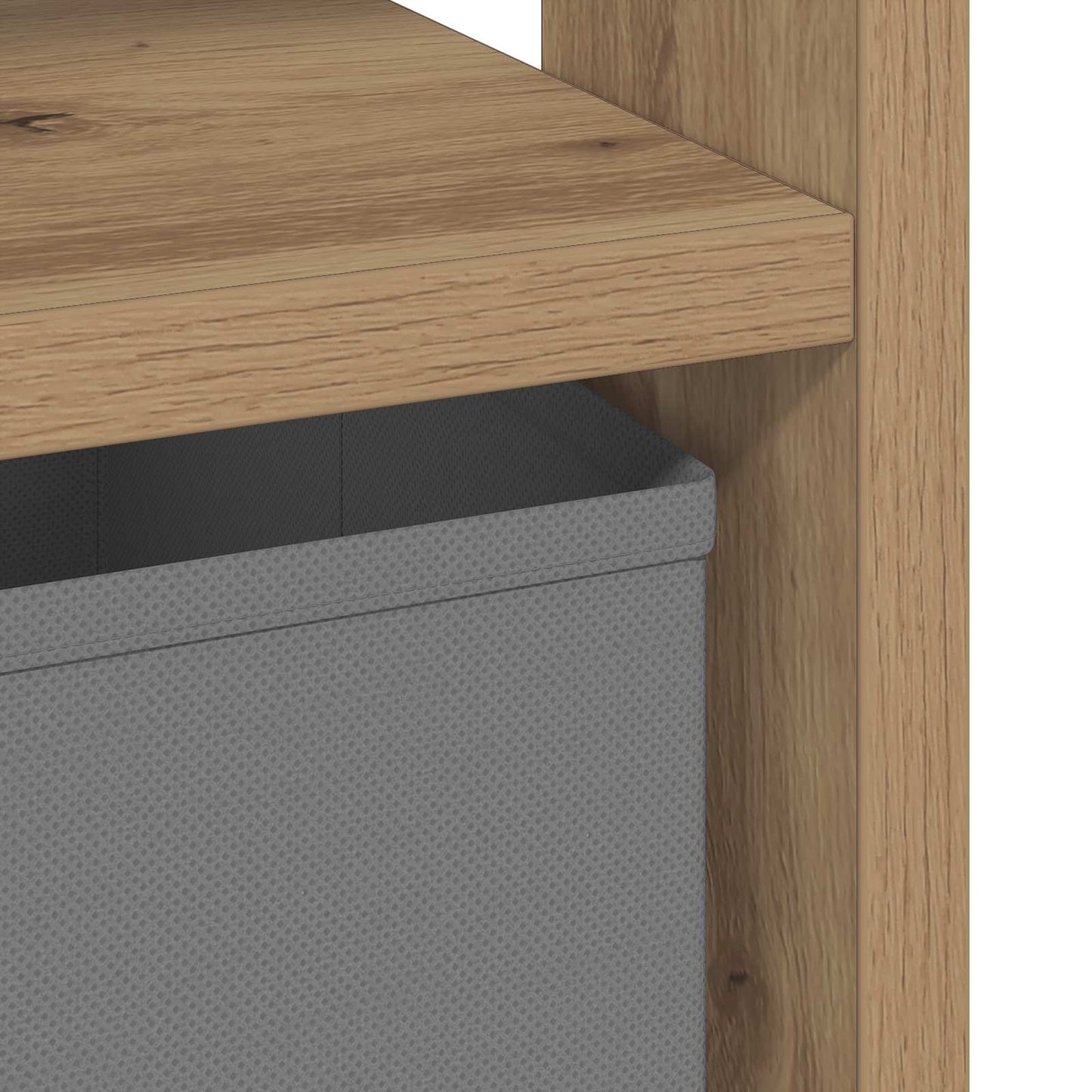 Bedside Table Artisan Oak 41 x 40 x 45 cm Engineered Wood