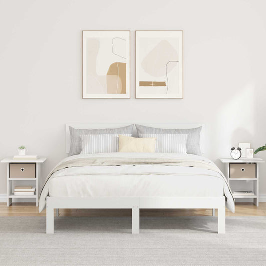 Bedside Table 2 pcs White 41 x 40 x 45 cm Engineered Wood