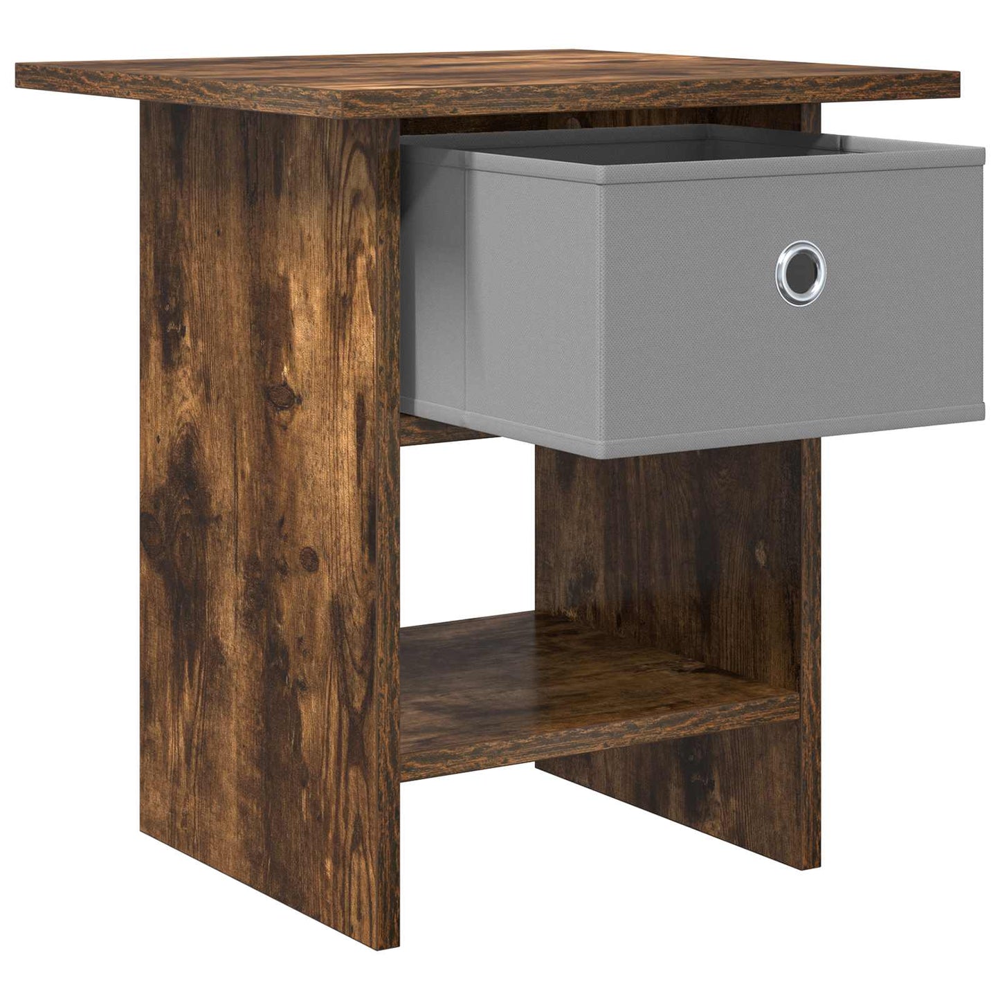 Bedside Table 2 pcs Smoked Oak 41 x 40 x 45 cm Engineered Wood