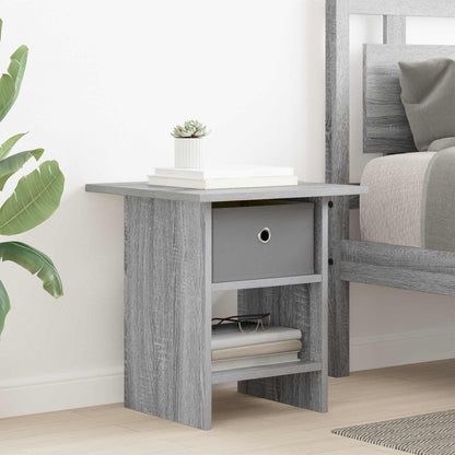 Bedside Table Grey Sonoma 41 x 40 x 45 cm Engineered Wood
