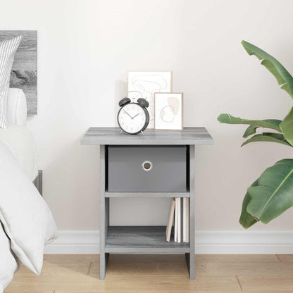 Bedside Table Grey Sonoma 41 x 40 x 45 cm Engineered Wood