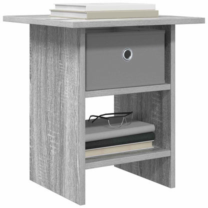 Bedside Table Grey Sonoma 41 x 40 x 45 cm Engineered Wood