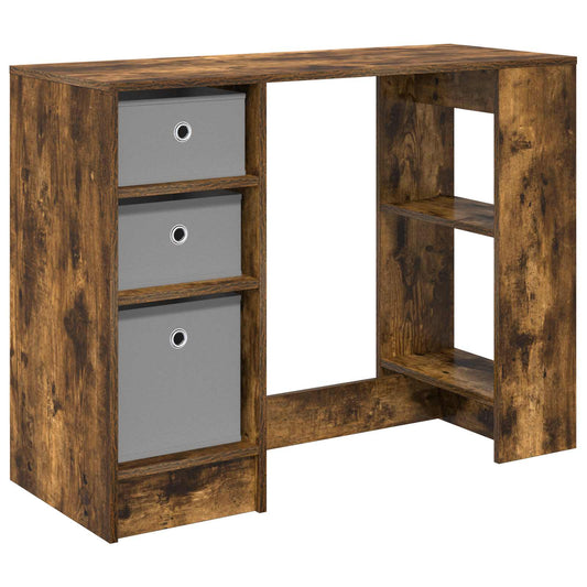 Desk Smoked Oak 100 x 40 x 75 cm Engineered Wood