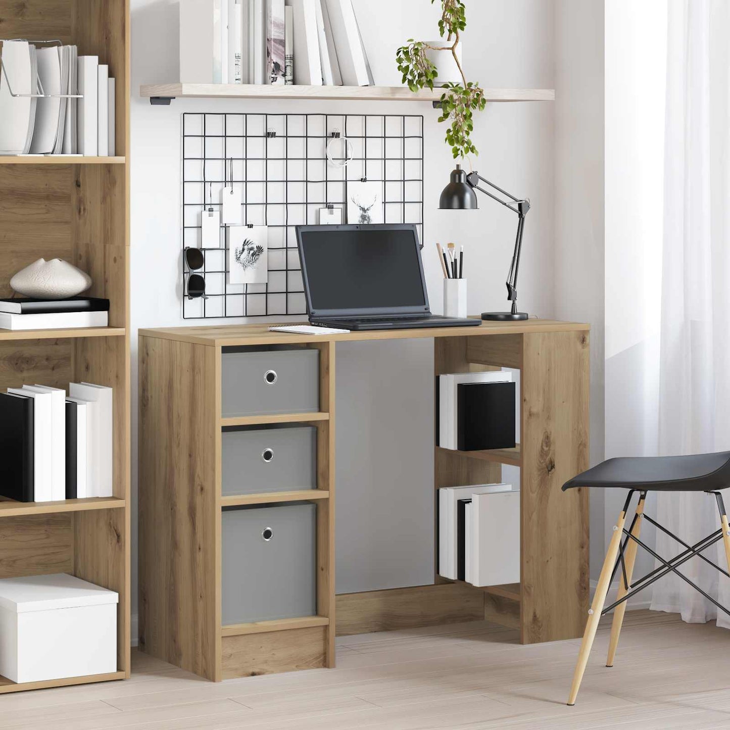 Desk Artisan Oak Engineered Wood 100 x 40 x 75 cm
