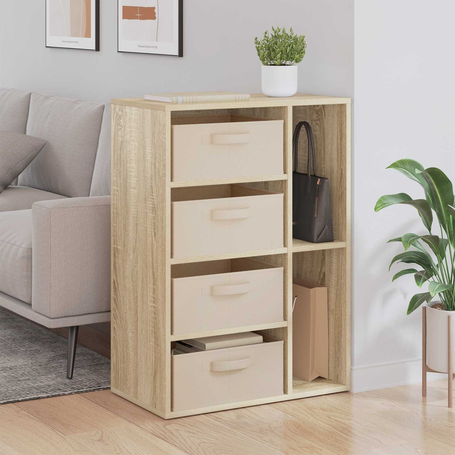 Sideboard Sonoma Oak 60 x 33.5 x 84 cm
