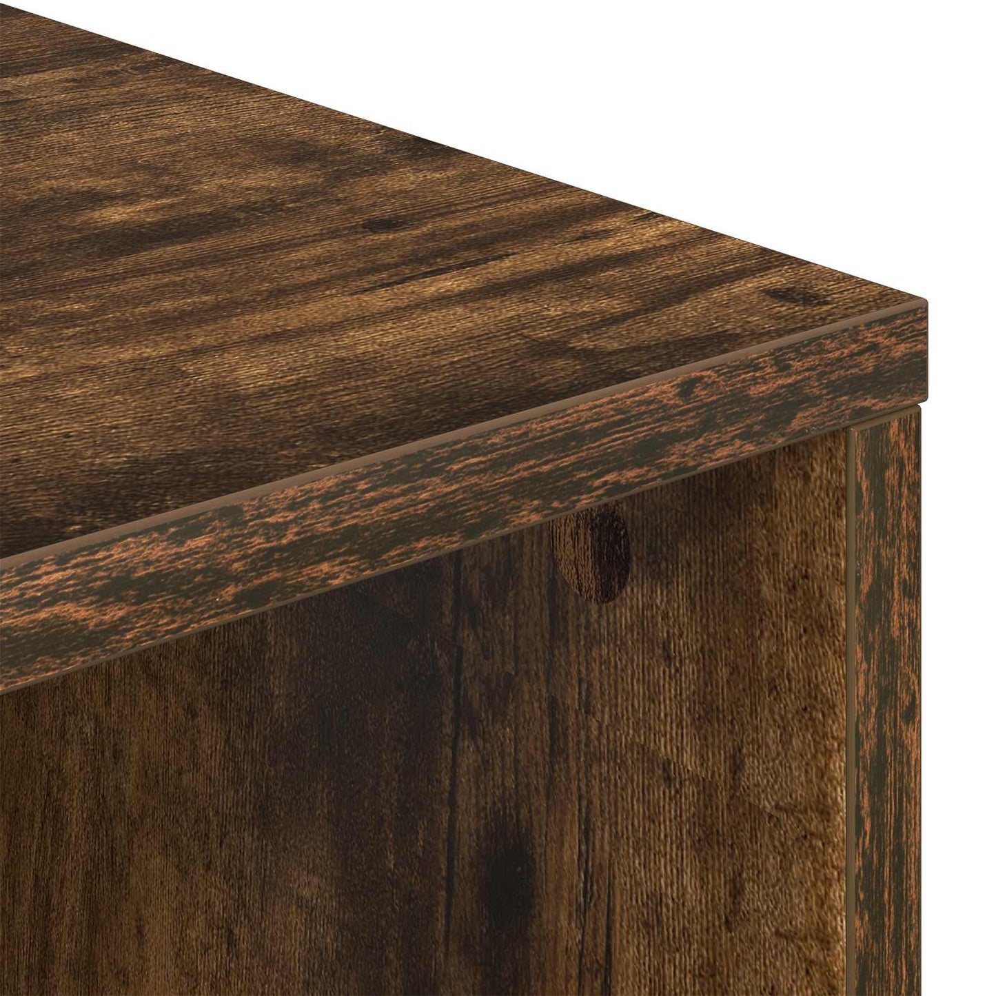 Sideboard with Drawer Smoked Oak 73.5 x 24 x 69.5 cm
