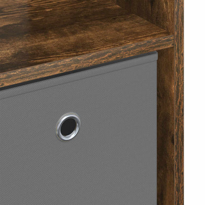 Sideboard with Drawer Smoked Oak 73.5 x 24 x 69.5 cm