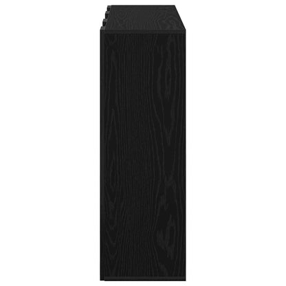 Sideboard with Drawer Black Oak 88.5 x 29 x 84.5 cm