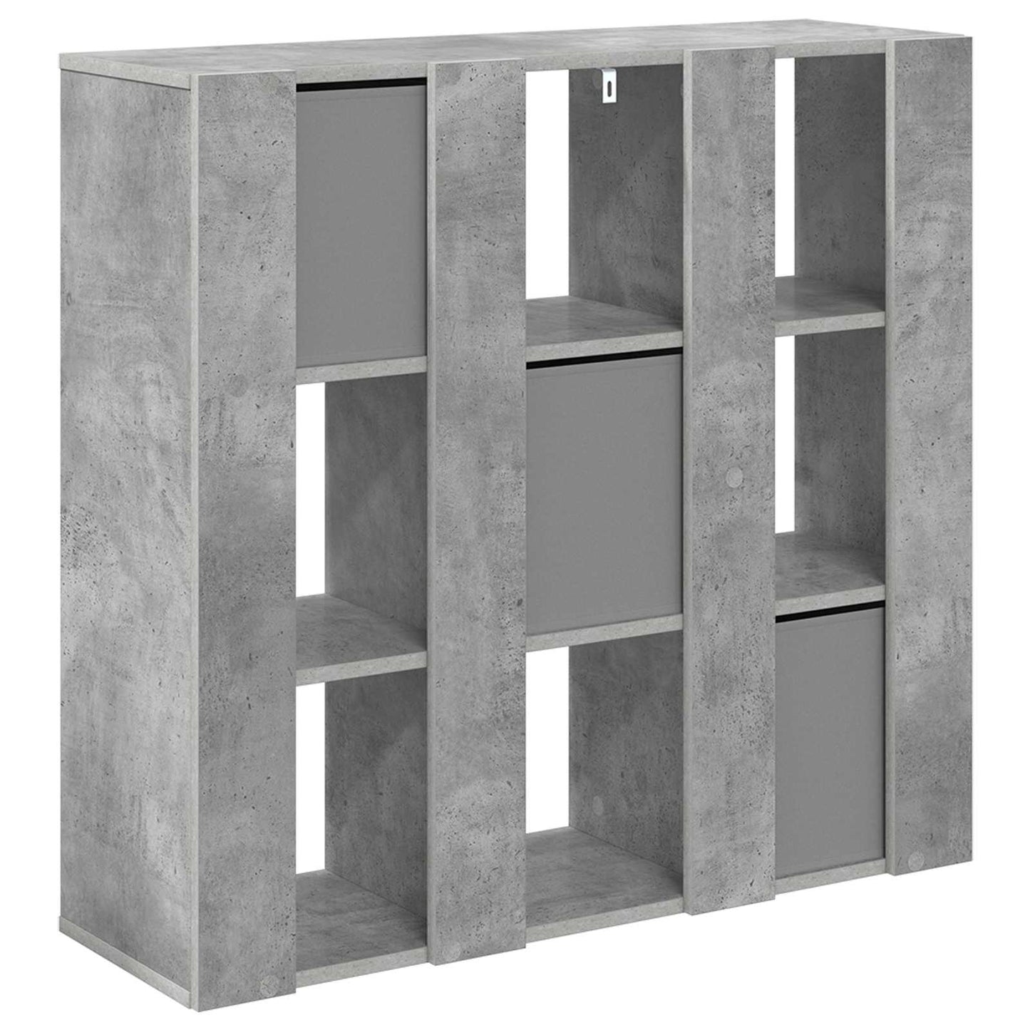 Sideboard with Drawer Concrete Grey 88.5 x 29 x 84.5 cm