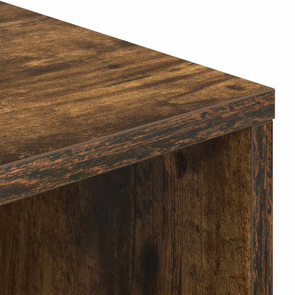 Sideboard with Drawer Smoked Oak 88.5 x 29 x 84.5 cm