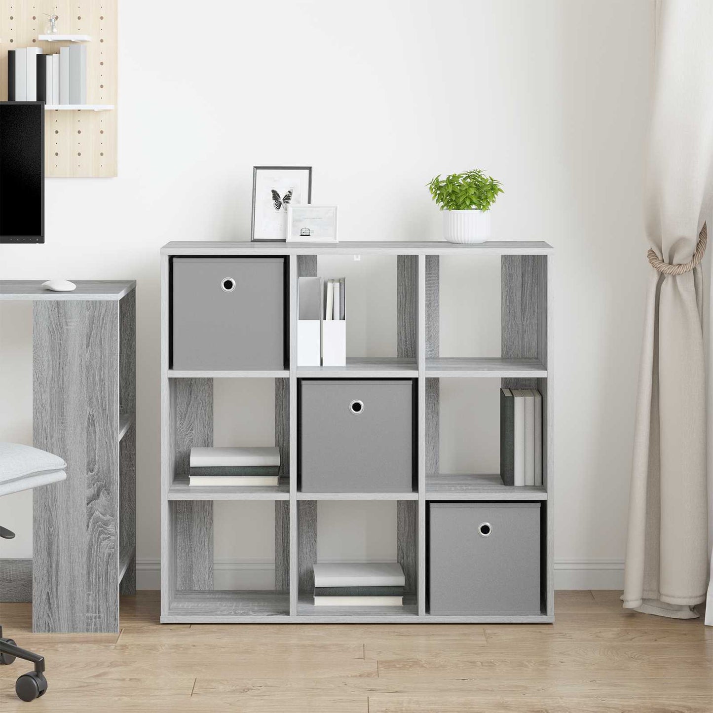 Sideboard with Drawer Grey Sonoma 88.5 x 29 x 84.5 cm