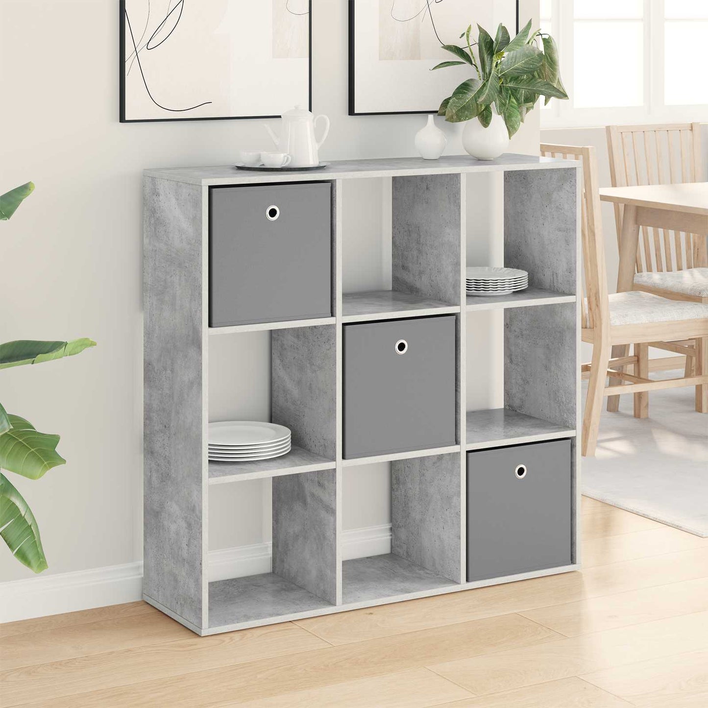 Sideboard with Drawer Concrete Grey 102 x 31 x 99.5 cm