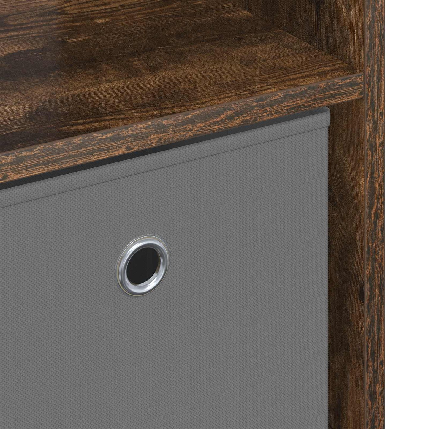 Sideboard with Drawer Smoked Oak 102 x 31 x 99.5 cm