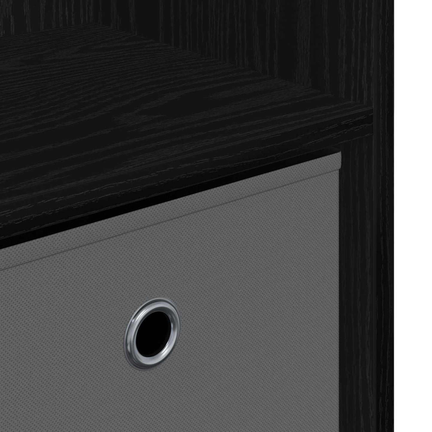 Sideboard with Drawer Black Oak 73.5 x 22.5 x 53.5 cm