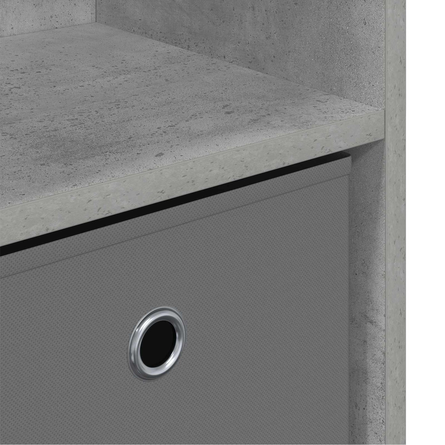 Sideboard with Drawer Concrete Grey 73.5 x 22.5 x 53.5 cm