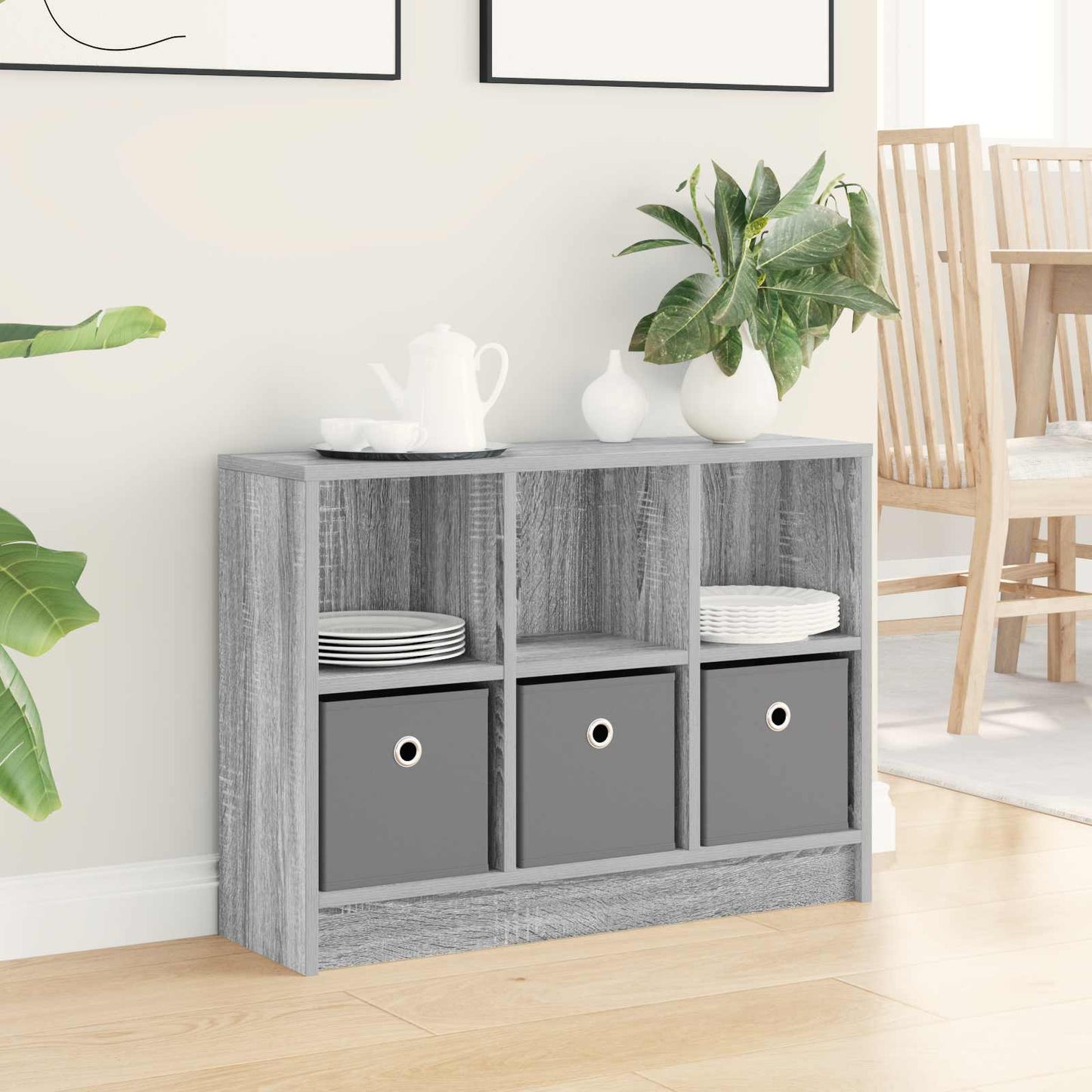Sideboard with Drawer Grey Sonoma 73.5 x 22.5 x 53.5 cm