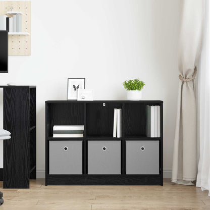 Sideboard with Drawer Black Oak 88.5 x 27.5 x 63.5 cm