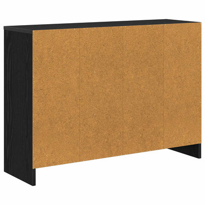 Sideboard with Drawer Black Oak 88.5 x 27.5 x 63.5 cm