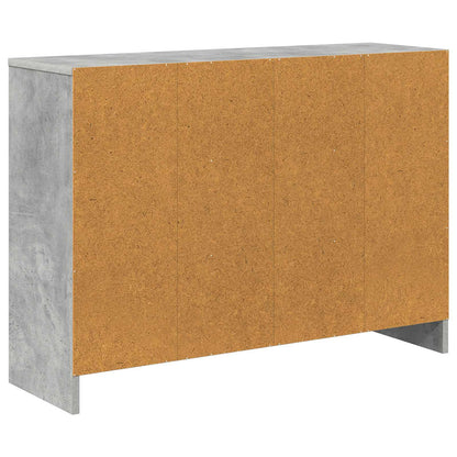 Sideboard with Drawer Concrete Grey 88.5 x 27.5 x 63.5 cm
