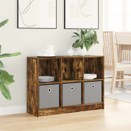 Sideboard with Drawer Smoked Oak 88.5 x 27.5 x 63.5 cm