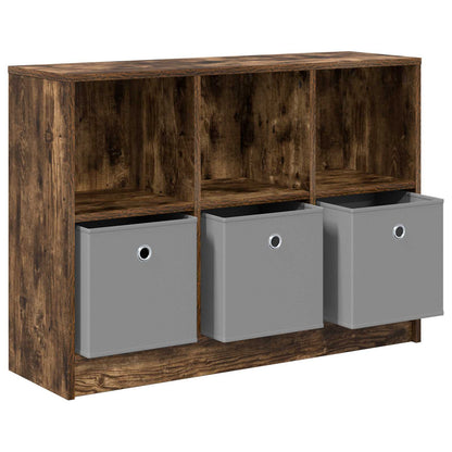 Sideboard with Drawer Smoked Oak 88.5 x 27.5 x 63.5 cm