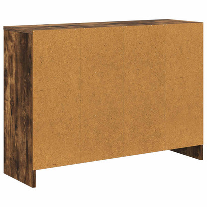 Sideboard with Drawer Smoked Oak 88.5 x 27.5 x 63.5 cm