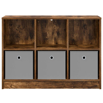 Sideboard with Drawer Smoked Oak 88.5 x 27.5 x 63.5 cm