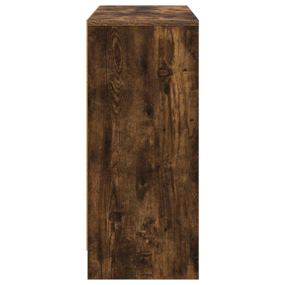 Sideboard with Drawer Smoked Oak 88.5 x 27.5 x 63.5 cm