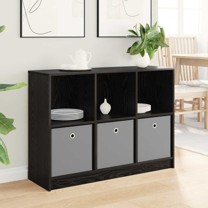 Sideboard with Drawer Black Oak 102 x 32 x 73.5 cm