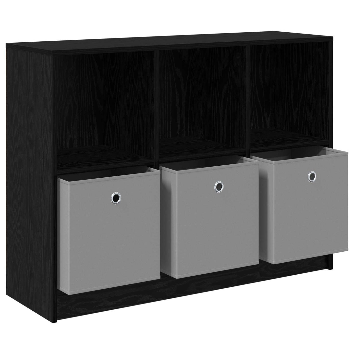 Sideboard with Drawer Black Oak 102 x 32 x 73.5 cm