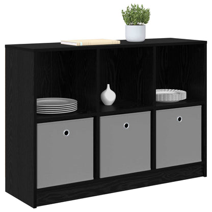 Sideboard with Drawer Black Oak 102 x 32 x 73.5 cm
