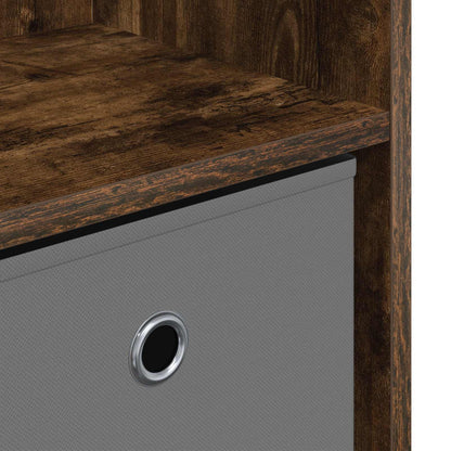 Sideboard with Drawer Smoked Oak 102 x 32 x 73.5 cm