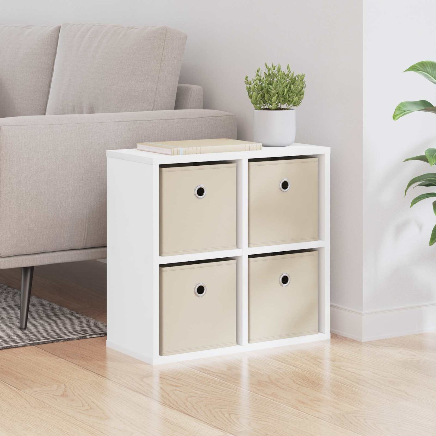 Sideboard with Drawer White 49.5 x 22 x 47 cm