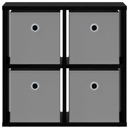 Sideboard with Drawer Black Oak 49.5 x 22 x 47 cm