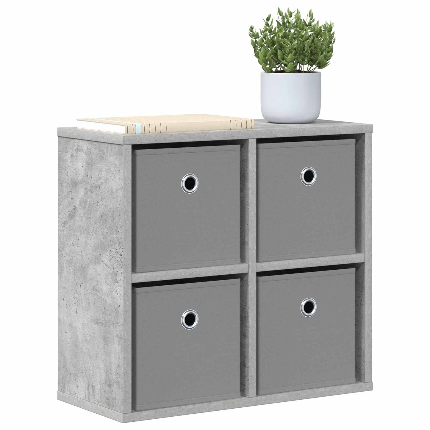 Sideboard with Drawer Concrete Grey 49.5 x 22 x 47 cm