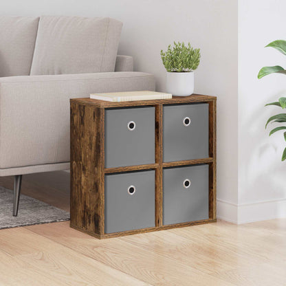 Sideboard with Drawer Smoked Oak 49.5 x 22 x 47 cm