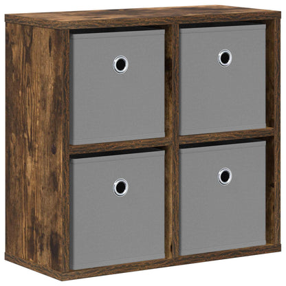 Sideboard with Drawer Smoked Oak 49.5 x 22 x 47 cm