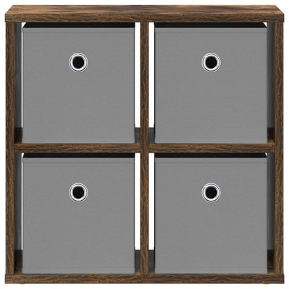 Sideboard with Drawer Smoked Oak 49.5 x 22 x 47 cm