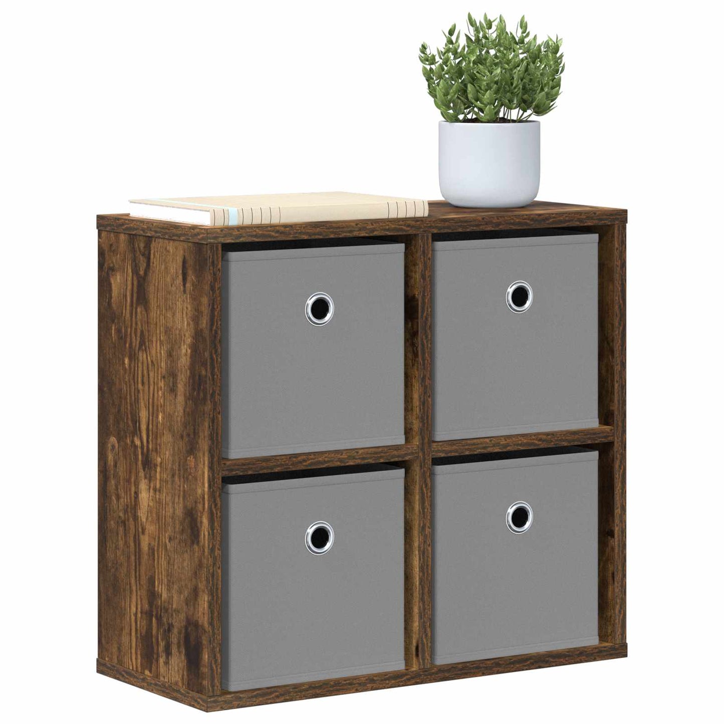 Sideboard with Drawer Smoked Oak 49.5 x 22 x 47 cm