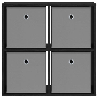 Sideboard with Drawer Black Oak 59.5 x 27 x 57 cm
