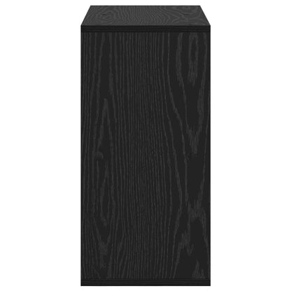Sideboard with Drawer Black Oak 59.5 x 27 x 57 cm