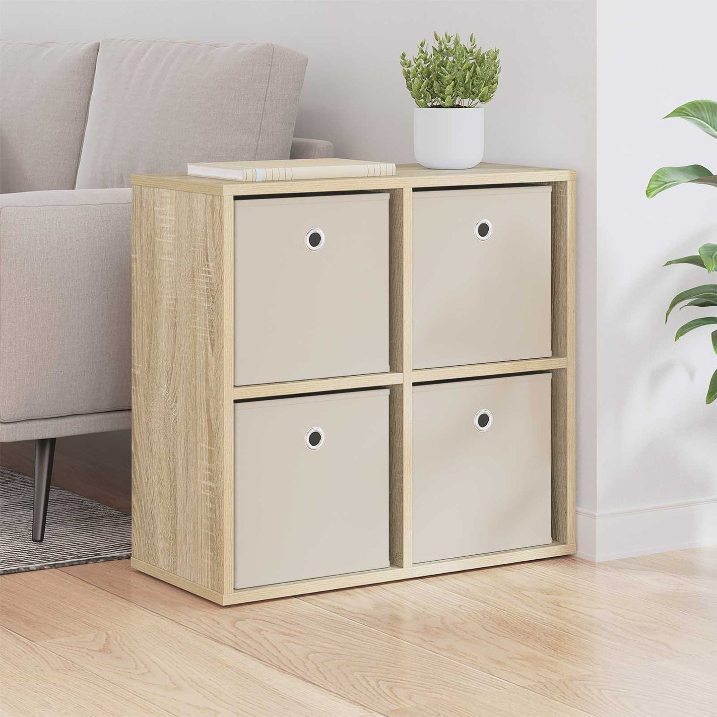 Sideboard with Drawer Sonoma Oak 59.5 x 27 x 57 cm