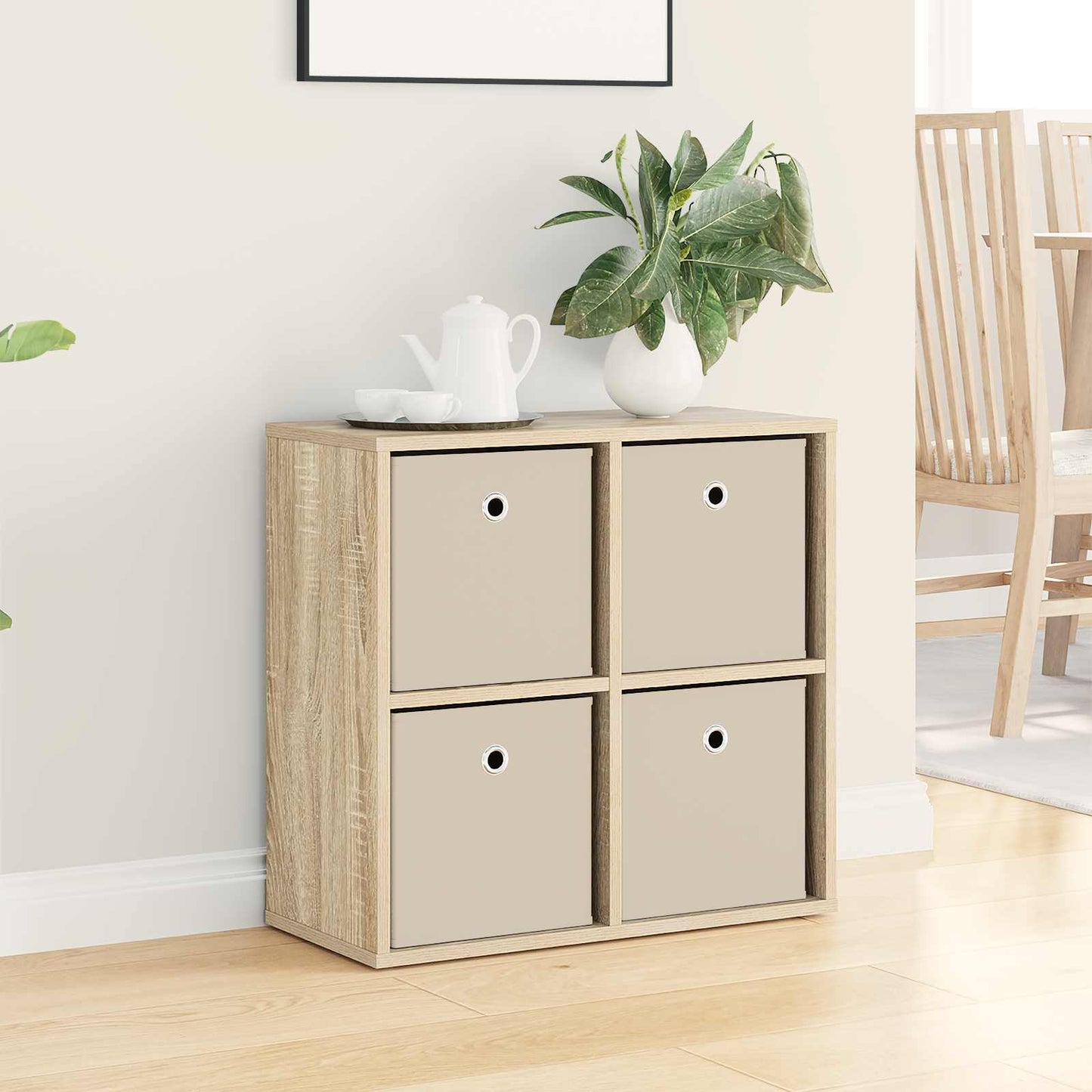 Sideboard with Drawer Sonoma Oak 59.5 x 27 x 57 cm