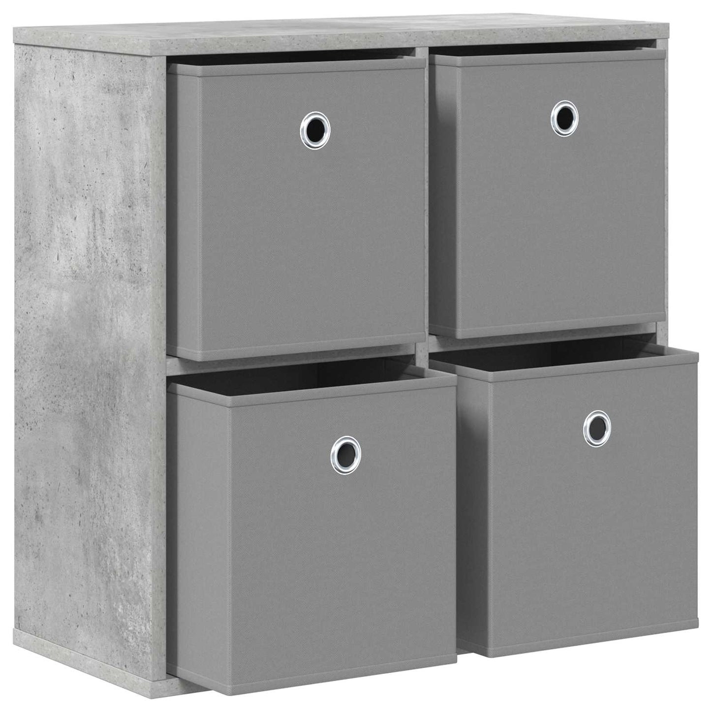 Sideboard with Drawer Concrete Grey 59.5 x 27 x 57 cm