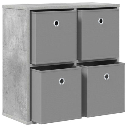 Sideboard with Drawer Concrete Grey 59.5 x 27 x 57 cm