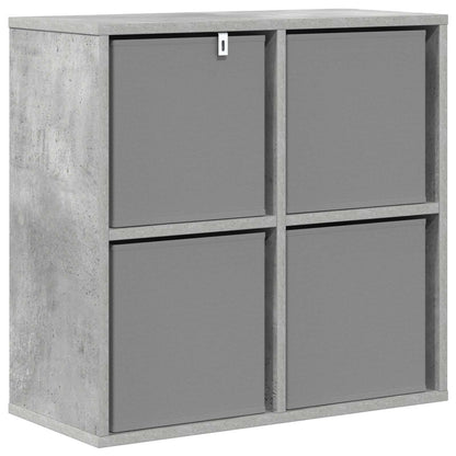 Sideboard with Drawer Concrete Grey 59.5 x 27 x 57 cm