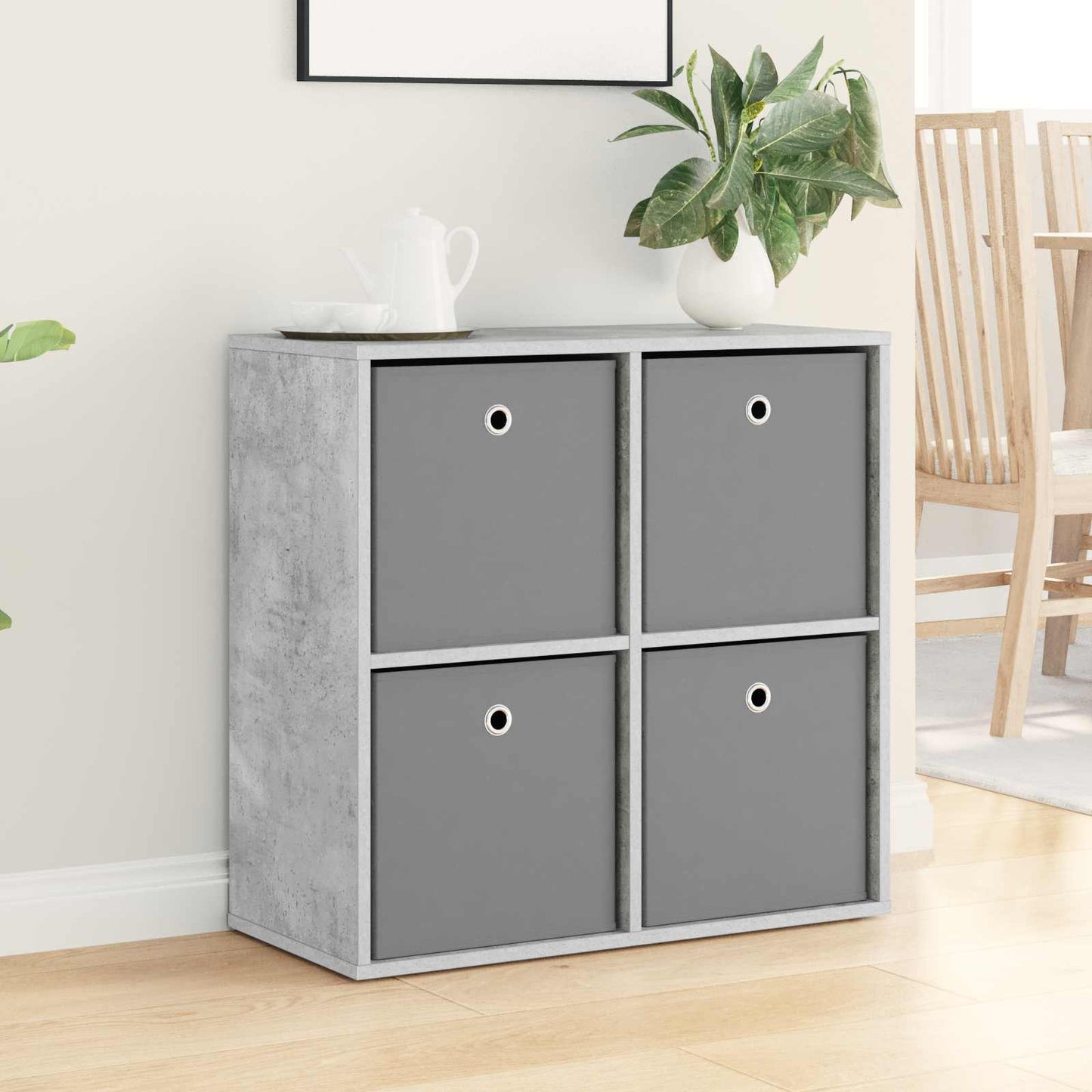 Sideboard with Drawer Concrete Grey 68.5 x 32 x 67 cm