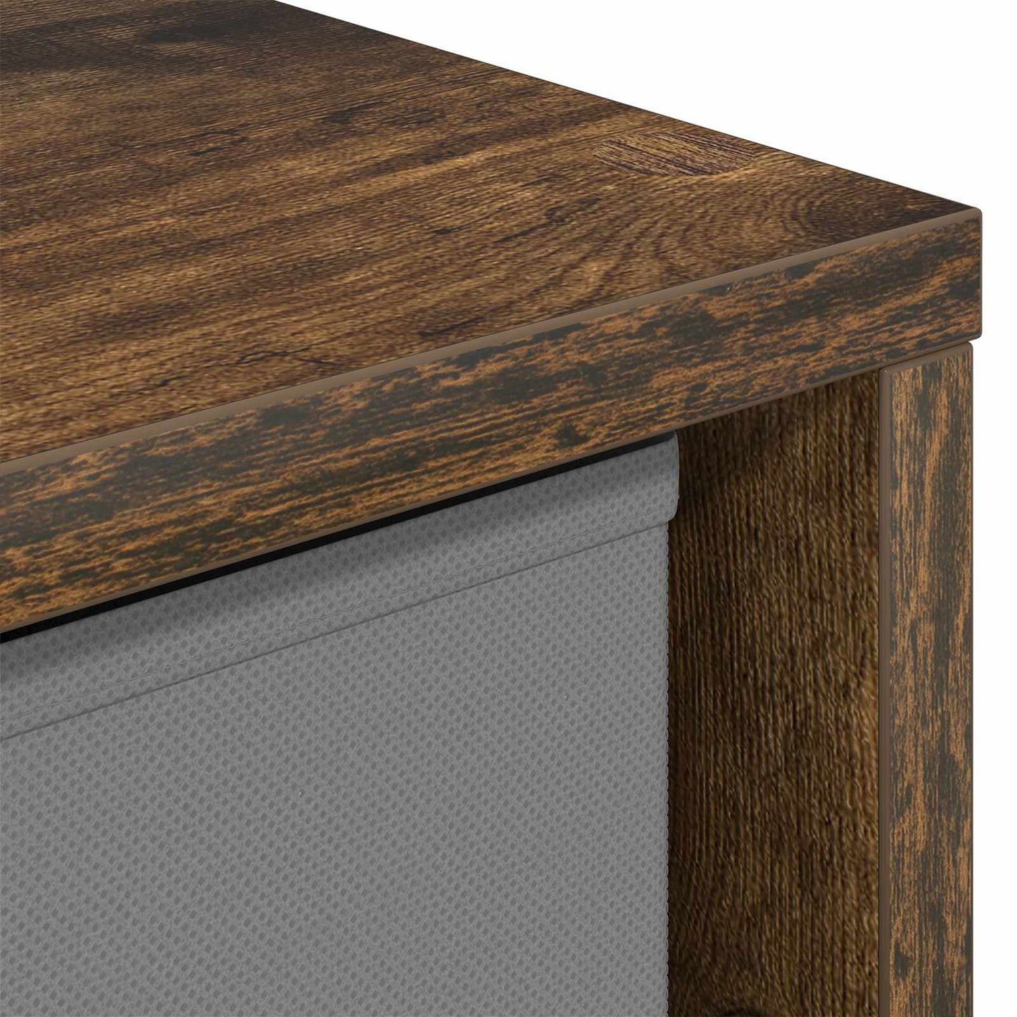 Sideboard with Drawer Smoked Oak 68.5 x 32 x 67 cm
